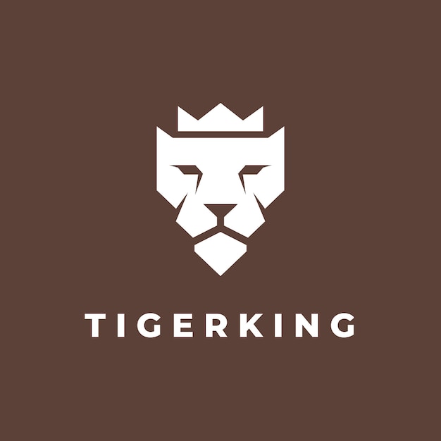 Plantilla de logotipo vectorial Tiger King