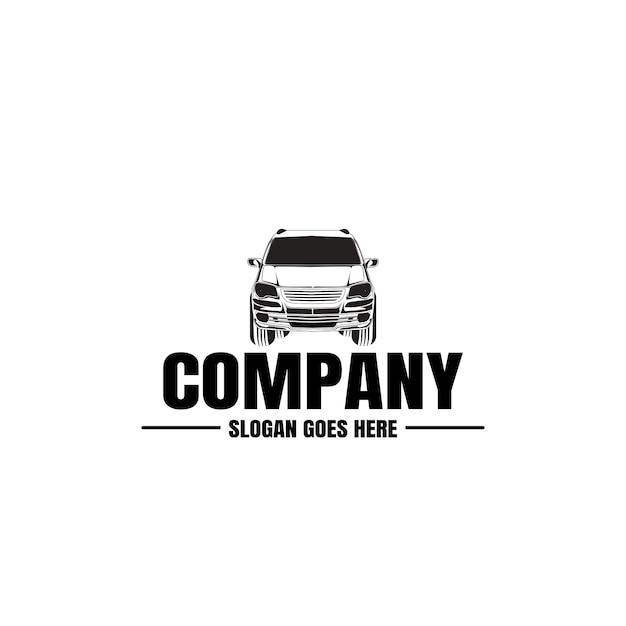 Plantilla de logotipo de vehículo. Icono del coche. Alquiler, reparación, taller de garaje.