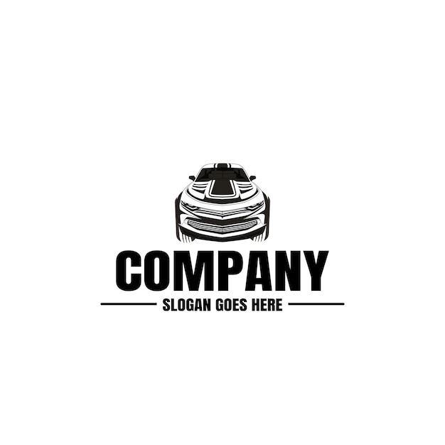 Plantilla de logotipo de vehículo. Icono del coche. Alquiler, reparación, taller de garaje.