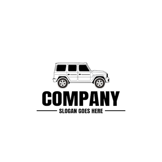 Plantilla de logotipo de vehículo. Icono de coche para diseño de negocios.