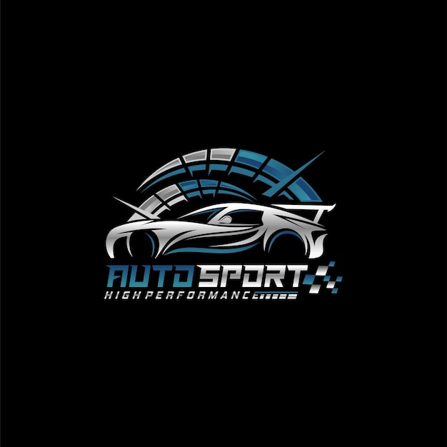 Plantilla de logotipo de velocidad automática
