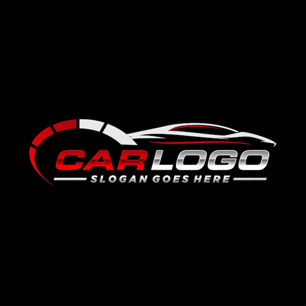 Plantilla de logotipo de velocidad de coche automotriz