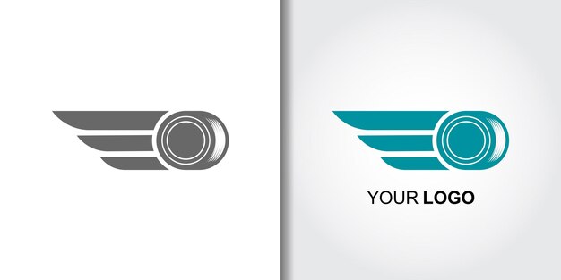 plantilla del logotipo de velocidad de los neumáticos