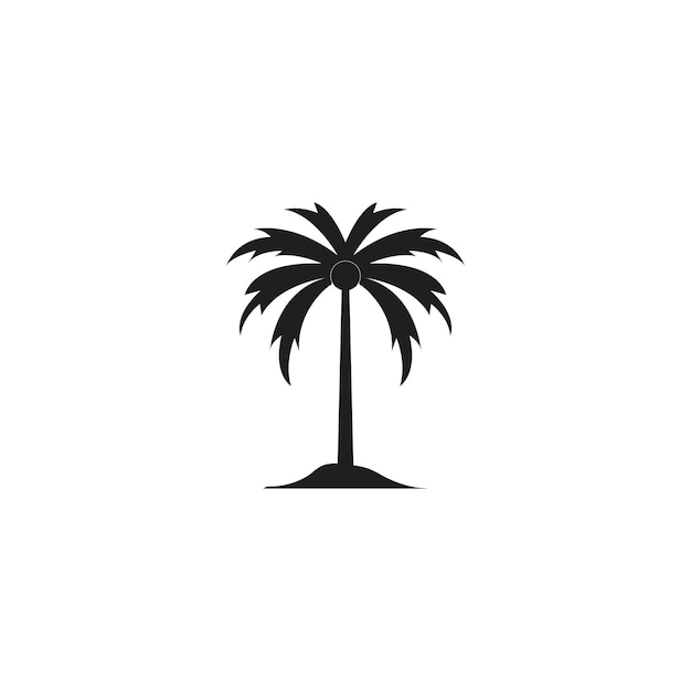 Plantilla de logotipo de verano de palmera