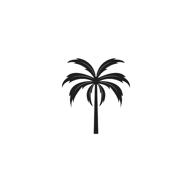 Plantilla de logotipo de verano de palmera