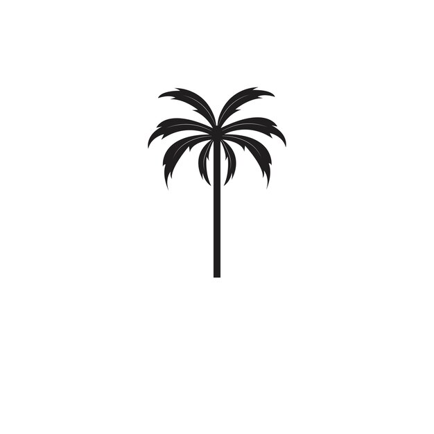 Plantilla de logotipo de verano de palmera