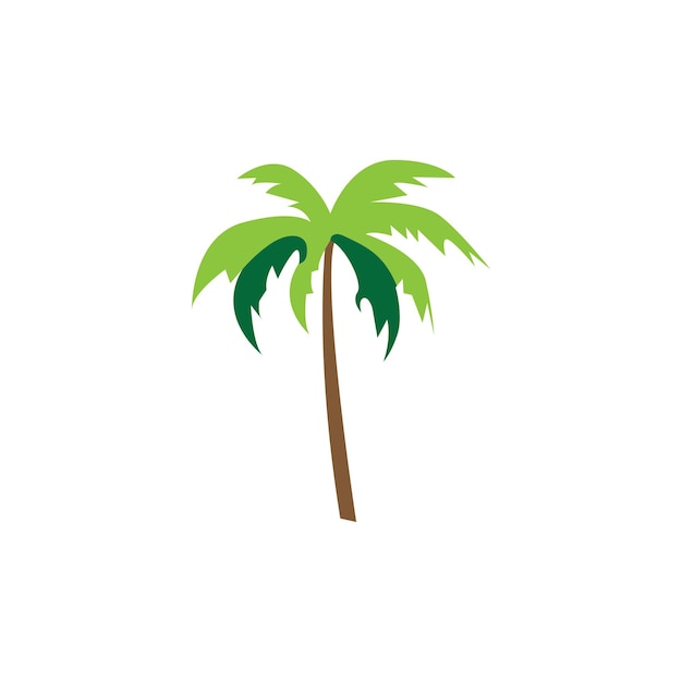 Plantilla de logotipo de verano de palmera