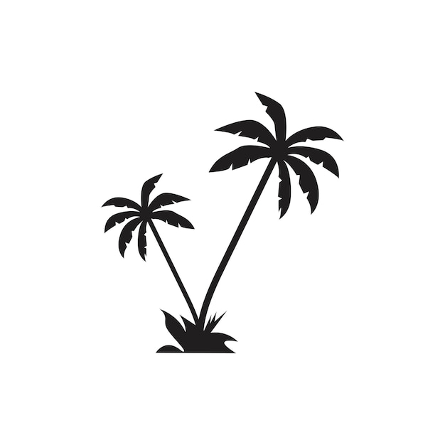 Plantilla de logotipo de verano de palmera