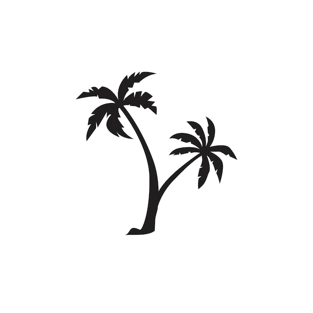 Plantilla de logotipo de verano de palmera