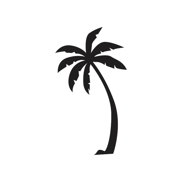 Plantilla de logotipo de verano de palmera