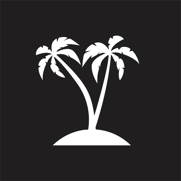 Plantilla de logotipo de verano de palmera