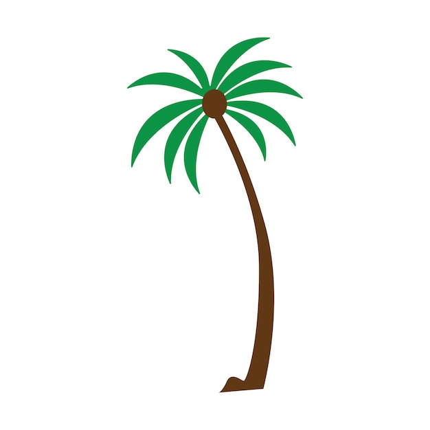 Plantilla de logotipo de verano de palmera