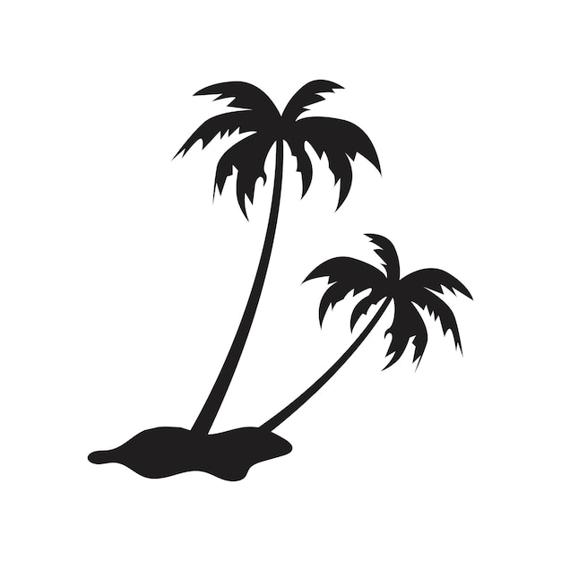 Vector plantilla de logotipo de verano de palmera