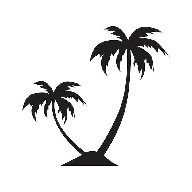 Plantilla de logotipo de verano de palmera