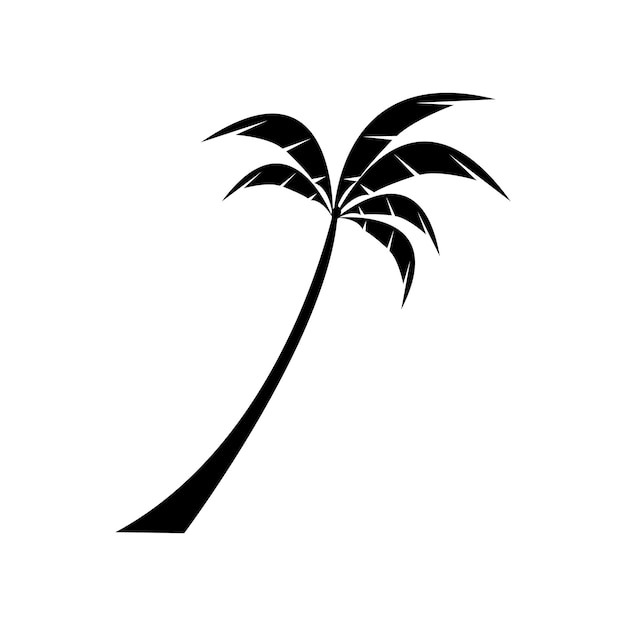 Plantilla de logotipo de verano de palmera