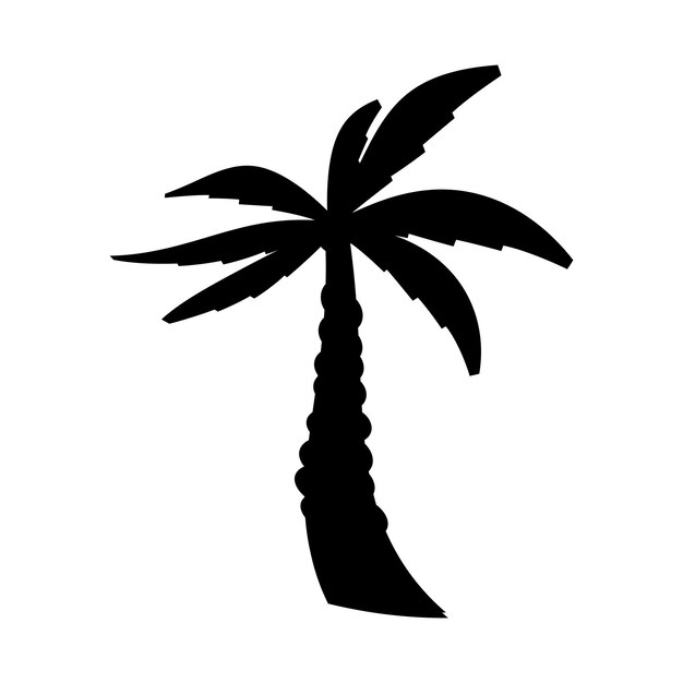 Plantilla de logotipo de verano de palmera