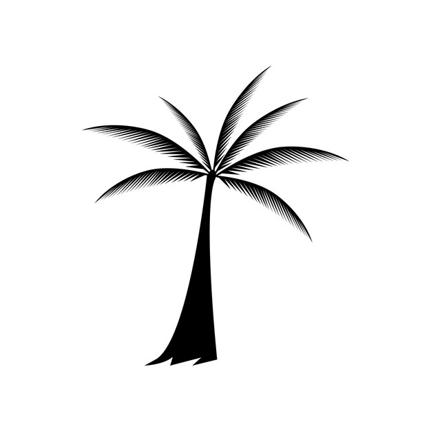 Plantilla de logotipo de verano de palmera