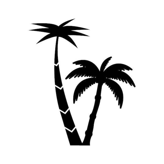 Plantilla de logotipo de verano de palmera