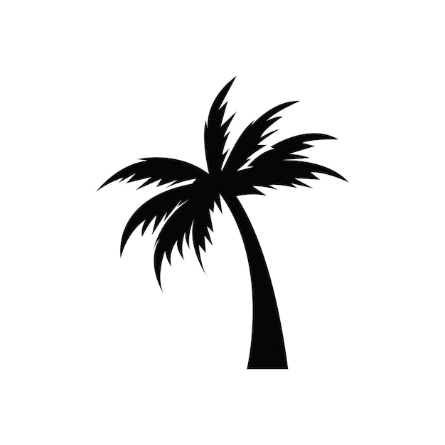 Plantilla de logotipo de verano de palmera
