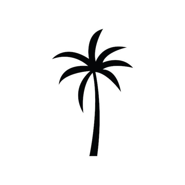 Plantilla de logotipo de verano de palmera