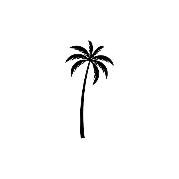 Plantilla de logotipo de verano de palmera