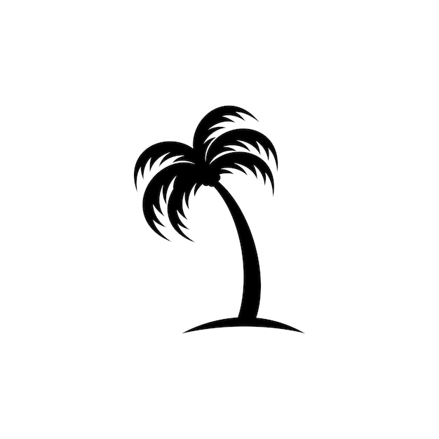 Plantilla de logotipo de verano de palmera