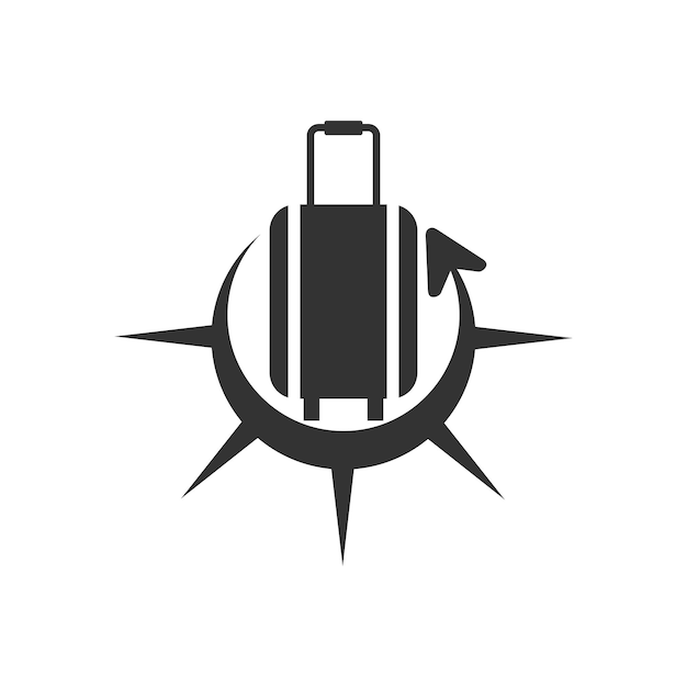 Plantilla de logotipo de viaje ilustración de icono identidad de marca ilustración aislada y plana gráfico vectorial