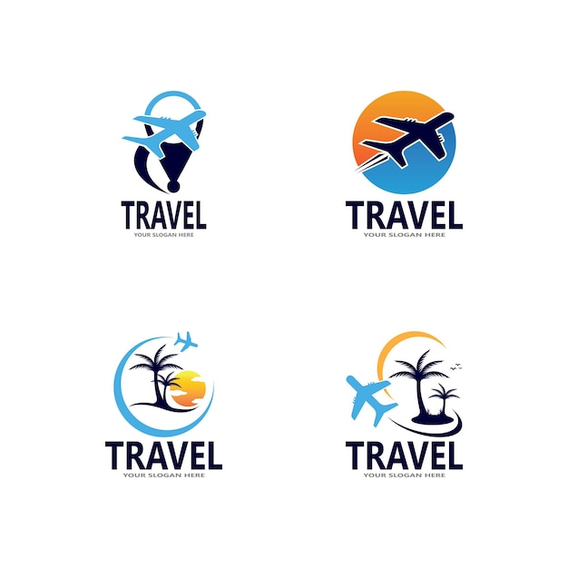 Plantilla de logotipo de viajes de agencia de viajes