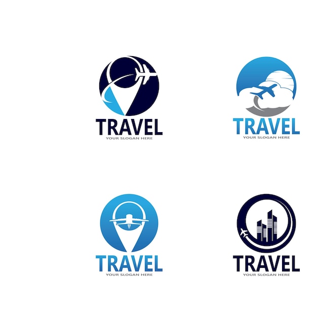 Plantilla de logotipo de viajes de agencia de viajes