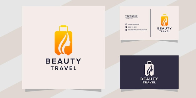 Plantilla de logotipo de viajes de belleza