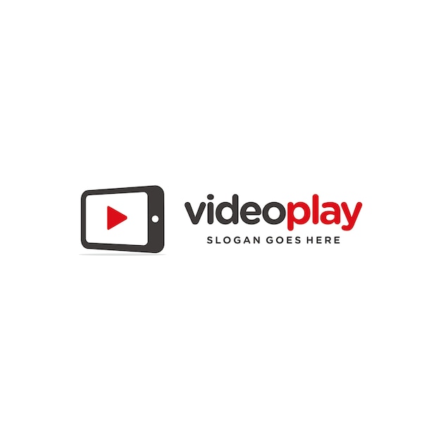 Plantilla de logotipo de video play