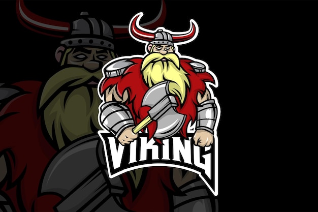 Plantilla de logotipo Viking- Esport