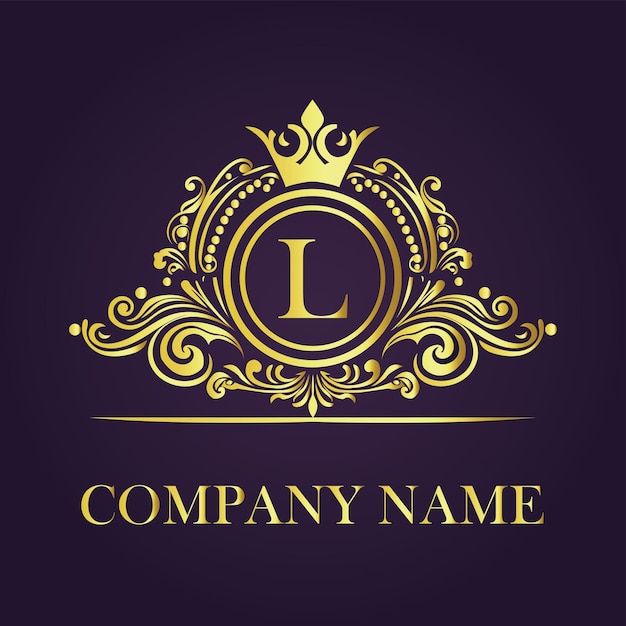 Plantilla de logotipo vintage y de lujo Premium Vector Royalty
