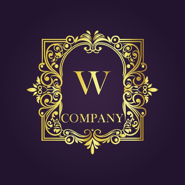 Plantilla de logotipo vintage y de lujo Premium Vector Royalty