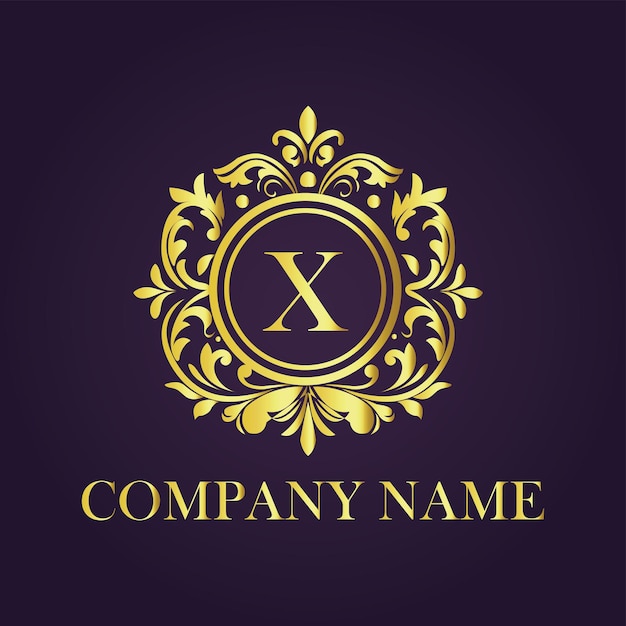 Plantilla de logotipo vintage y de lujo Premium Vector Royalty