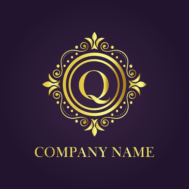 Plantilla de logotipo vintage y de lujo Premium Vector Royalty