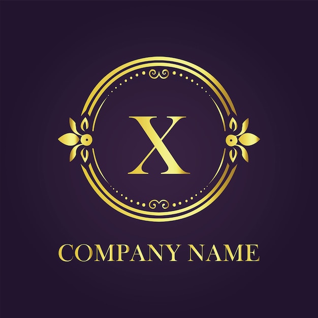 Plantilla de logotipo vintage y de lujo Premium Vector Royalty