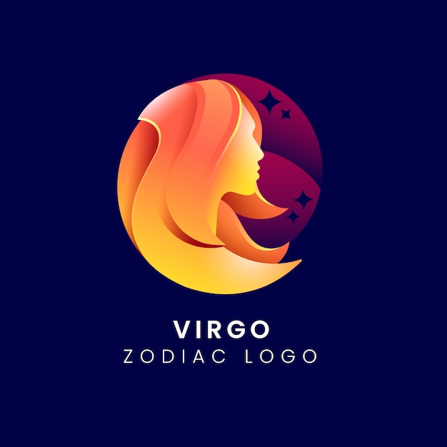 Vector plantilla de logotipo de virgo