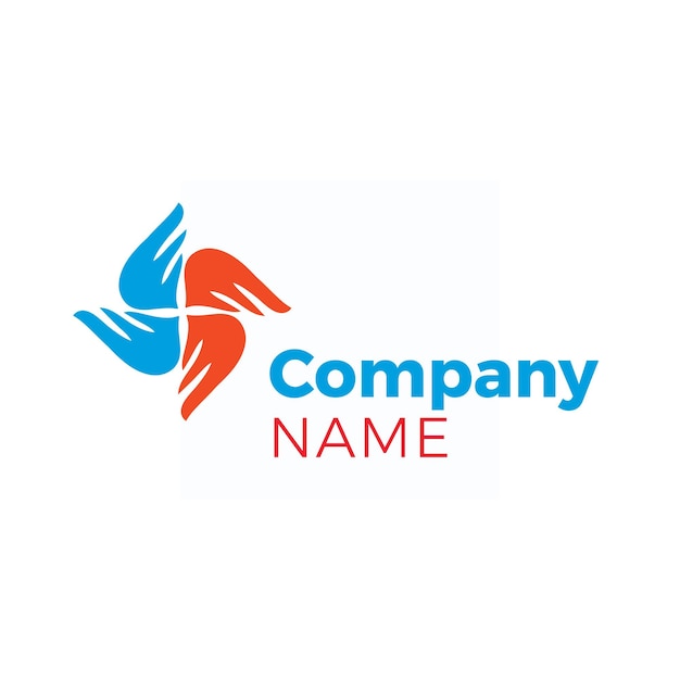 Plantilla de logotipo de wing company