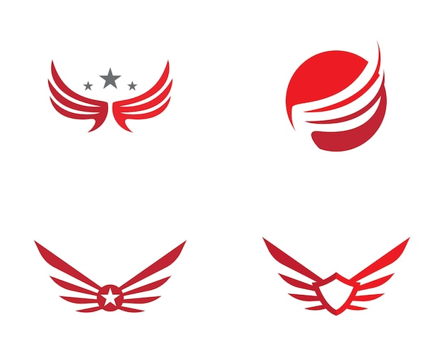 Plantilla de logotipo Wing Falcon