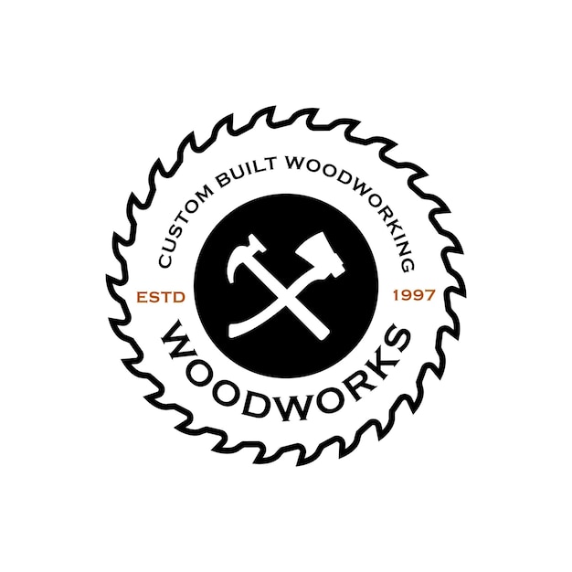 Plantilla de logotipo de wood industries company