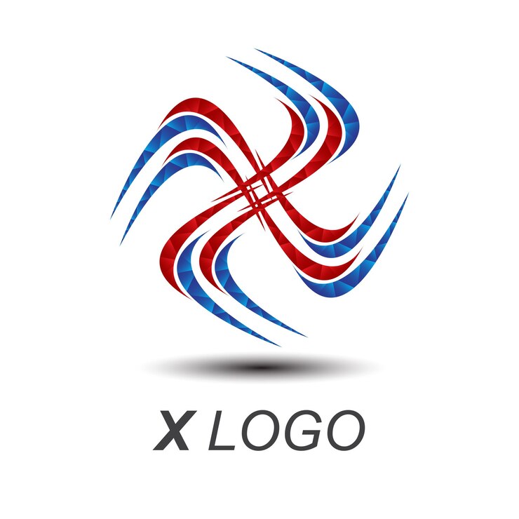 plantilla del logotipo x