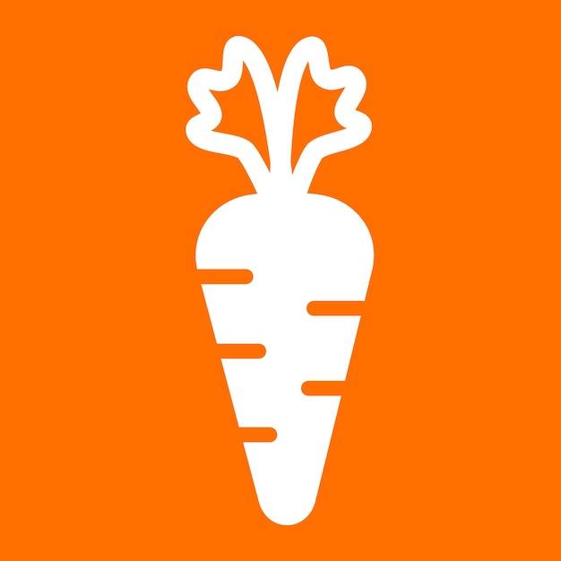 plantilla de logotipo de zanahoria vectorial gratuita