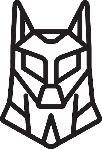 Plantilla de logotipo de zorro astuto
