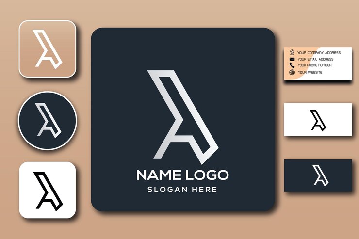 en la plantilla de logotipo