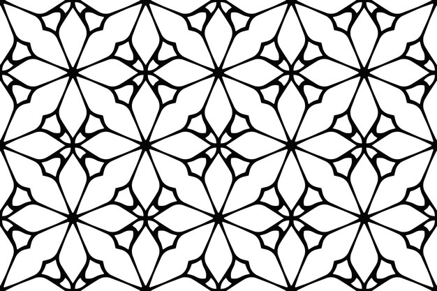 Plantilla de lujo Fondo mandala negro