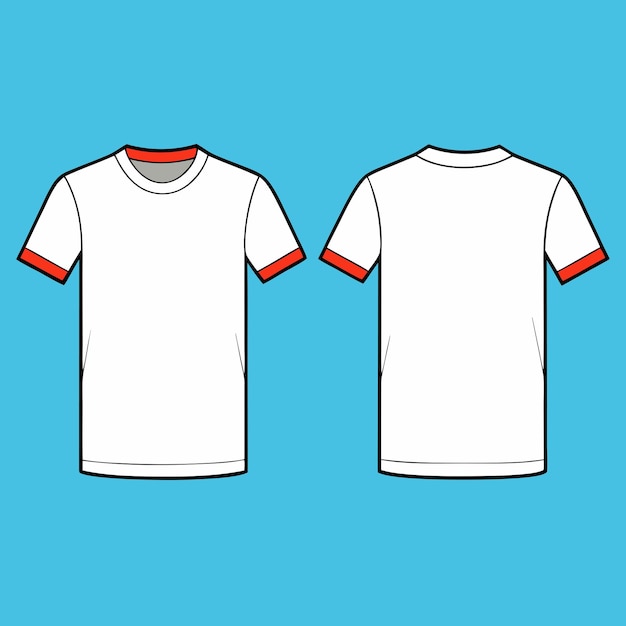 plantilla de maqueta de camiseta blanca
