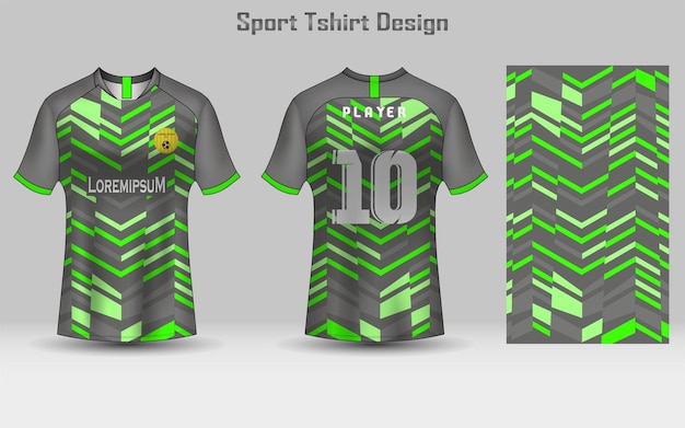 Plantilla de maqueta de camiseta de fútbol abstracto Diseño de camiseta deportiva