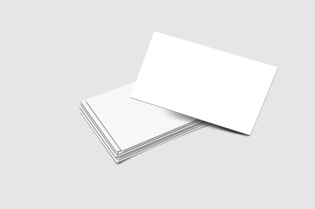 plantilla de maqueta de tarjeta de visita vectorial realista aislada diseño vacío para la marca de presentación
