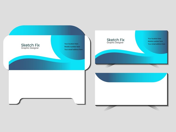plantilla de maqueta vectorial de sobre colorida para marketing y marca de la agencia corporativa